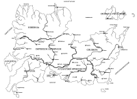 Creet - černobílá mapa